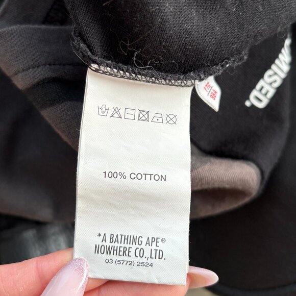 AAPE by Bape black/grey camo graphic t-shirt (oversized fit) - Picture 6 of 9